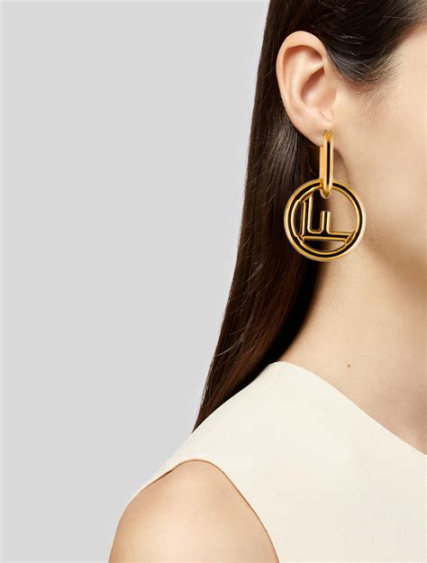 fendi drop earrings